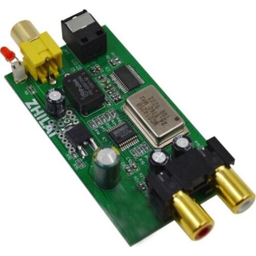 Car Audio Conversion DAC Decoder RCA Analog Left and Right Channel Input to Fiber Coaxial Signal Output