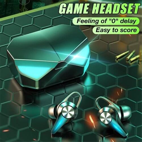 Bluetooth 5.0 Stereo Earphone TWS Wireless Headset No Delay Sport Waterproof Earphones Touch Control Noise Cancelling Earbuds