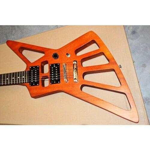 Factory customized goose shaped 6 electric guitar hollow body, lightweight guitar, support customization