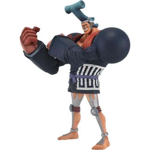 17cm BANDAI ONE PIECE Grand Line VOl.7 LOGBOX RE BIRTH FRANKY PVC Action Figure Collection Model Toys Gift For Children