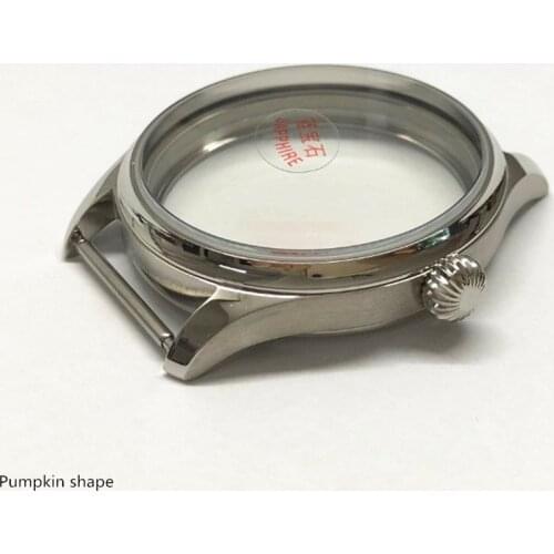 Stainless Steel Watch Case 44mm Sapphire Glass Replacemnt For 6497/6498/3600/3621 Mechanical Watch Movement Repair Tool Parts