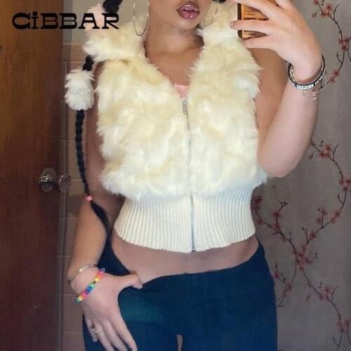 CIBBAR Women's White Jackets