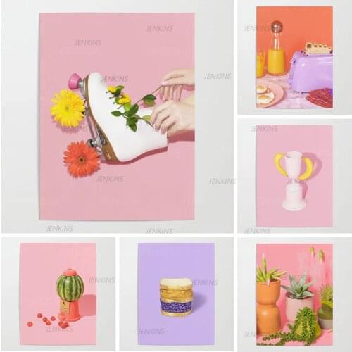 Home Decoration Wall Art Prints Flower Pictures Modular Plants Revenge Poster Painting Cuadros On Canva For Living Room No Frame