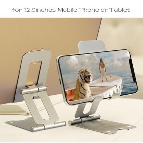 Phone Holder Stand for iPhone 11 Xiaomi mi 9 Metal Phone Holder Foldable Mobile Phone Stand Desk For iPhone 7 8 X XS