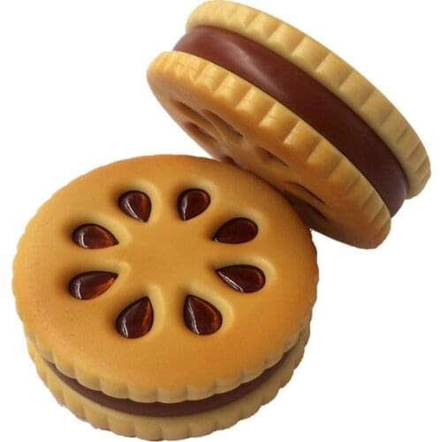 1 PC Biscuits Shaped 2 Layers Herb Grinder Pipe Smoking Grinders Hookah Tobacco Crusher Sharp Diamond Teeth Spice Mill