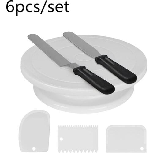 6pcs/set Cake Decorating Tools Cupcake Stand Design cake cutter pops Accessories Cake Turntable plateau tournant gateau