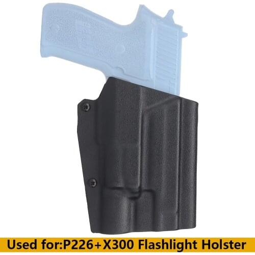 Lightweight K Board Tactical Pistol Holster Quick Pull Sleeve for P226 With X300 Lamp Combination Accessories Hunting Gun Sheath