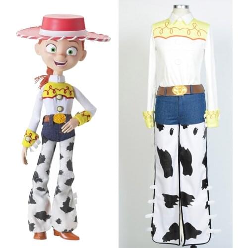 2017 Hot Toy The Yodeling Cowgirl Jessie Outfit Halloween Carnival Cosplay Costume Full Sets
