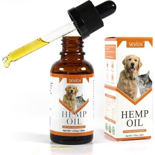 Pet Cat and Dog Care Hemp Seed Oil Cat and Dog Relieve Anxiety Anorexia Body Essential Oil
