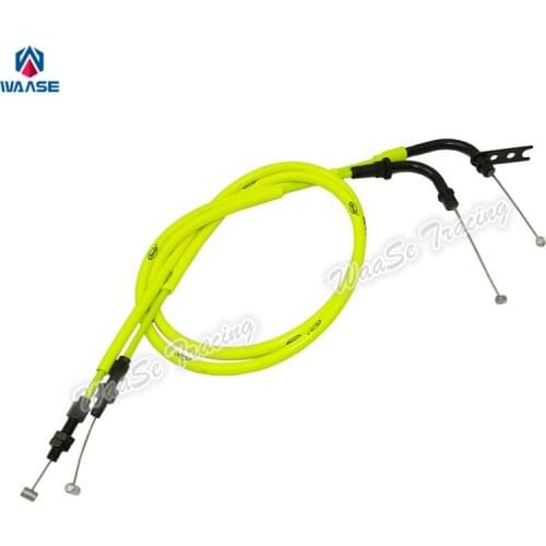 Waase For Suzuki GSXR600 GSXR 750 GSXR 600 750 2006 2007 2008 2009 2010 Motorcycle 2pcs Motorbike Throttle Cable Steel Wire