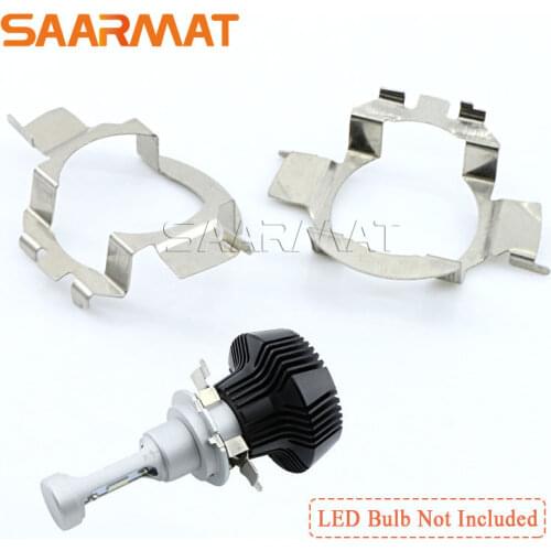 Pair H7 Headlight LED Metal Clip Retainer Adapter Bulb Holder Base for BMW X5 for AUDI A3 A4 for VW for Buick
