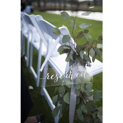 Reserved Sign, Wedding Reserved Sign, Reserved Wedding Sign, Reserved Chair Sign, Reserved Table Sign, Acrylic Wedding Sign, Wed