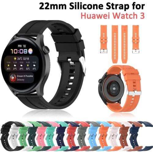 Wrist Band For Huawei Watch 3 Pro Silicone Strap for Huawei GT2 Pro/GT 2e Honor ES/Magic 2 Bracelet Replacement Belt 20MM/22MM