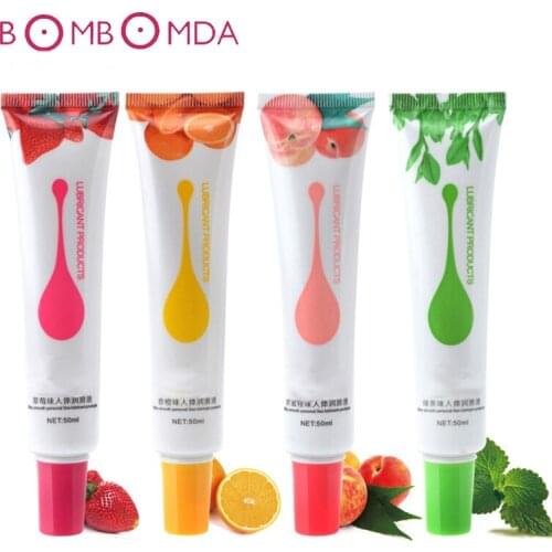 Edible Sex Lubricant Water Soluble Sex Intercourse Male Female Oral Vaginal Sex Lubricant Anal Lubricant Oil 4 Tastes Available