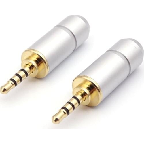 2.5mm earphone plug balance 4pole plug 5pcs