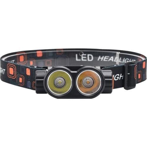 LED Headlamp USB Rechargeable Head Light with Head Strap Bright Waterproof Headlamp for Adults for Mechanics Construction