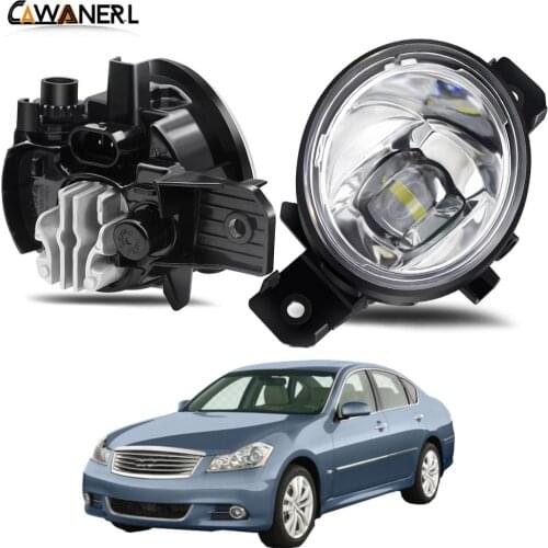 Fog Light Assembly 30W 8000LM Car Right + Left Side LED Lens Fog Lamp Daytime Running Light 12V For Infiniti M35 2008 2009 2010