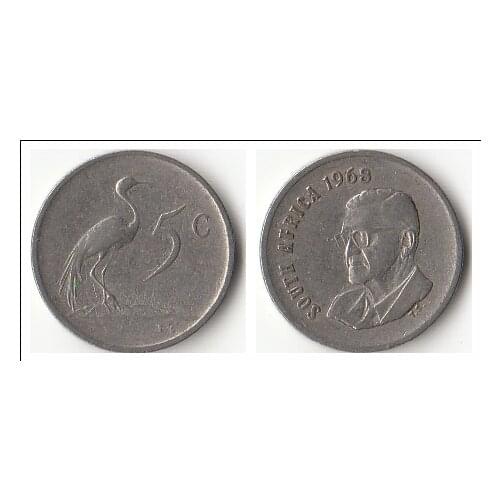 South Africa 5 Cents Coins Africa Original Coin Collectible Edition Real Rare Commemorative Random Year