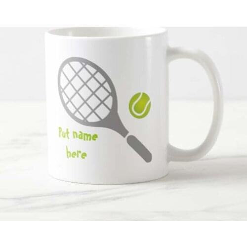Funny Tennis ball custom coffee mug Ceramic cups Gifts from tennis enthusiasts and children