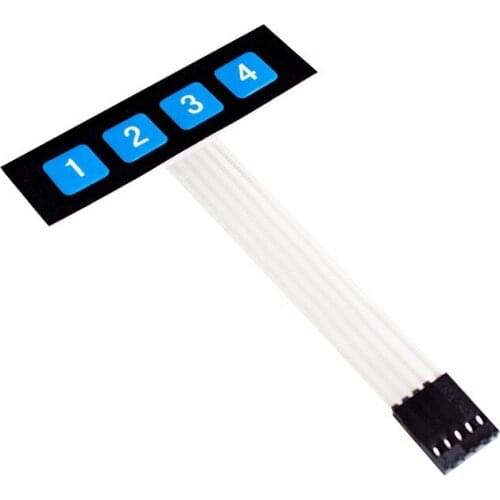 1pcs 1x4 4 Key Matrix Membrane Switch Keypad Keyboard Control Panel SCM Extended Keyboard Super Slim Controller for Arduino