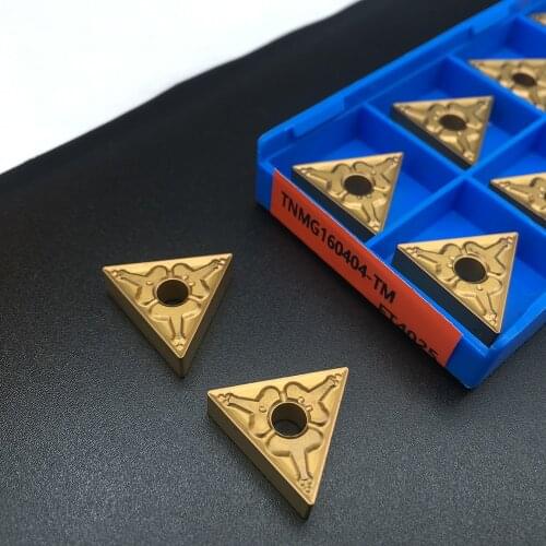 10PCS TNMG160404 TM FT4025 For lathe Machining Steel Parts External Turning Tool Carbide Insert CNC Hard Metal Turning Tool