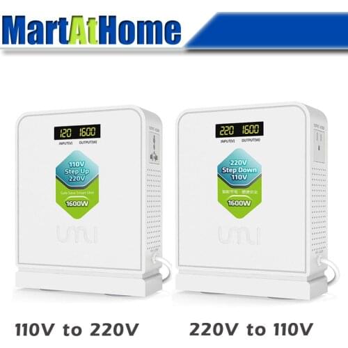 1600W Voltage Converter Travel Transformer 220V To 110V Step Down /110V To 220V Step Up
