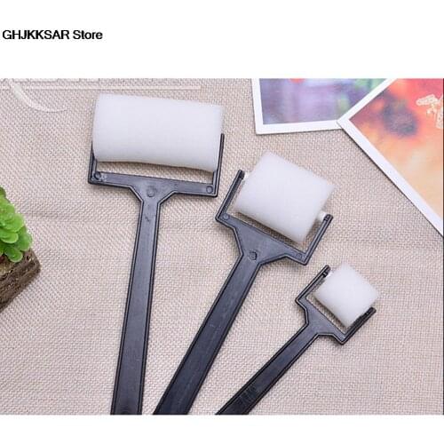 3pcs Hot Sale White Sponge Brush Foam Painting Roller Brush Kids Craft Tool Drawing Toys