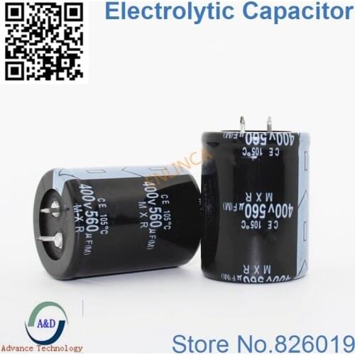 4pcs/lot 400v 560uf Radial DIP Aluminum Electrolytic Capacitors size 35*50 560uf 400v Tolerance 20