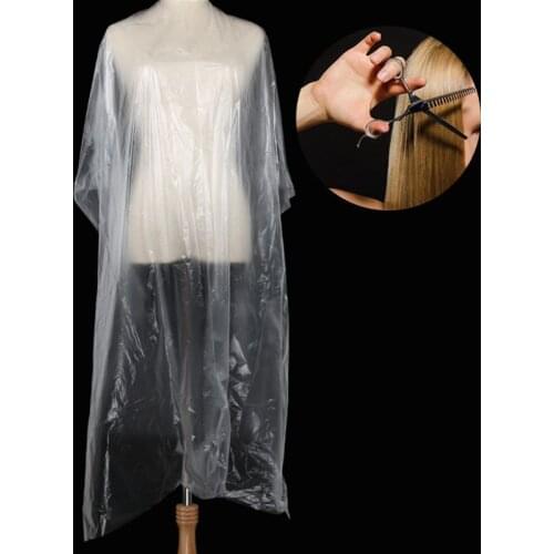 50pcs Disposable Hairdressing Cape Salon Barber Hair Cutting Trimmer Gown Apron Hair Dye Capes 120 x 160cm