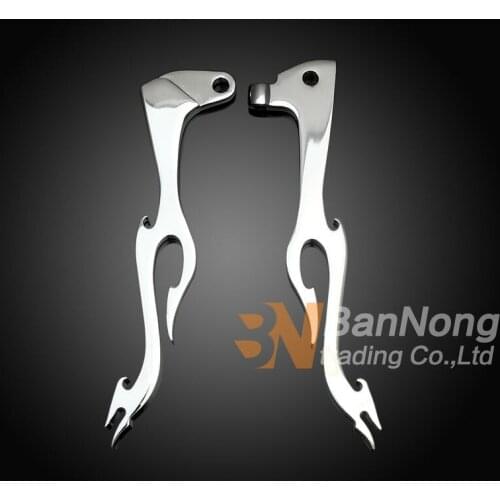 Free shipping motorcycle Modified flame left right Brake Clutch Levers handle For Yamaha XV700 XV750 XV125 XV250 XV1000 XV1100