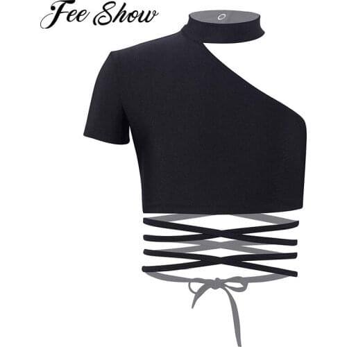 Kids Girls Ballet Dance Tops Workout Crop Top Shirt Gymnastics Ballet Dancing Stage Performance Dancewear Clothes Children Tanks