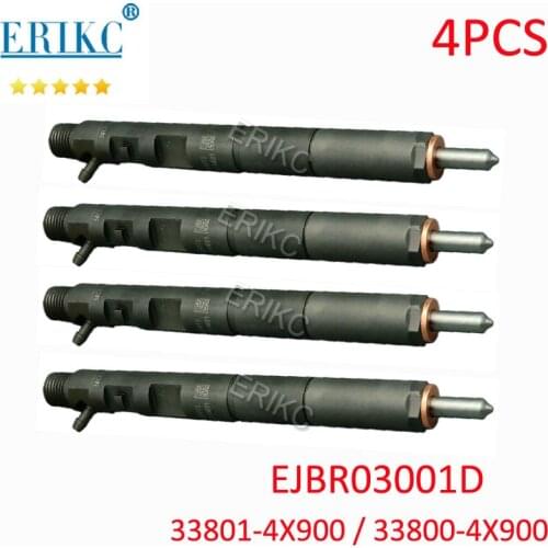 4PCS EJBR03001D Common Rail Diesel Injector 33801-4X900 338014X900 Sprayer for KIA Bongo 2.9L CRDi Pick-up (144bhp) KJ Euro 3