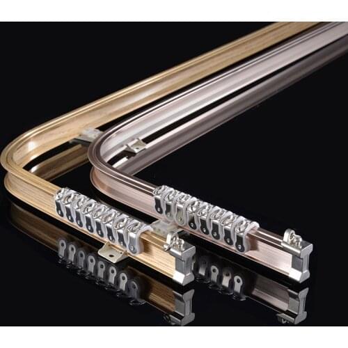 Flexible Ceiling Mounted Curtain Track Rail Straight Slide Windows Balcony Aluminum alloy Bendable Home Window Decor Accessor