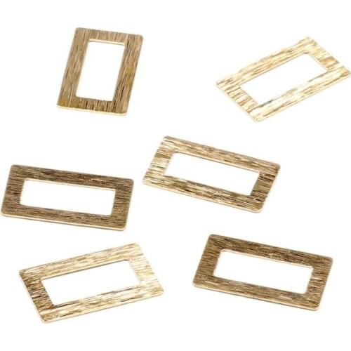 Brass Rectangle Charms,Raw Brass Hammered Earring Findings,Textured Pendant, Fit For DIY Necklace,Brooch,22mmx13mm,RB1057