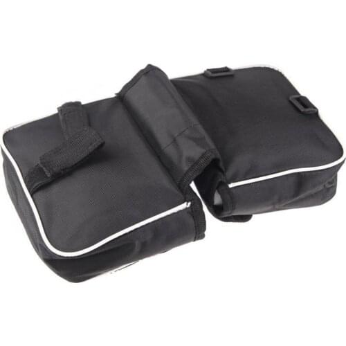 80%HOT Cycling Bike Bicycle Front Top Tube Frame Double Bag Pouch Phone Storage Holder