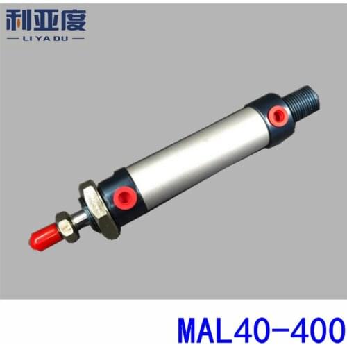 MAL40x400 Aluminum alloy mini cylinder MAL40-400 Pneumatic components 40mm bore 400mm storke