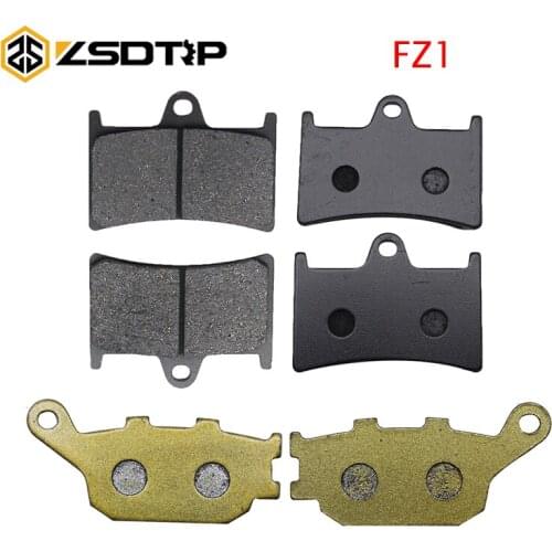 ZSDTRP 6 Pieces Semi-Metal Motorcycle Disc Brake Pads Set For Yamaha FZ1 2006-2015 Front Brake Pad and Rear Brake Pad Racing