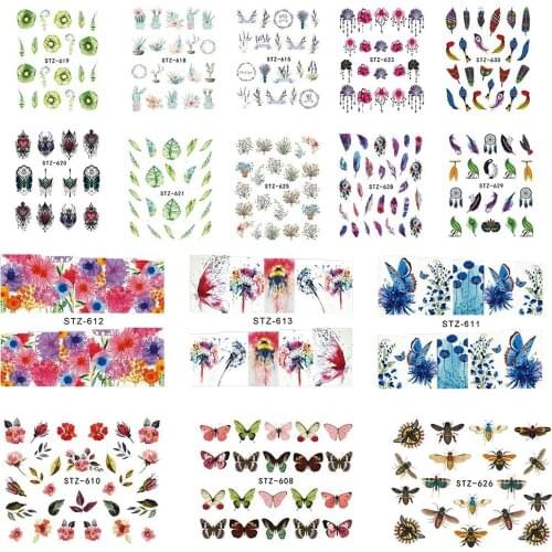 Nail Polish Stickers DIY Manicure Nail Art Decals For Nails Manicure Nail Art Design Water Transfer Watermark Beauty