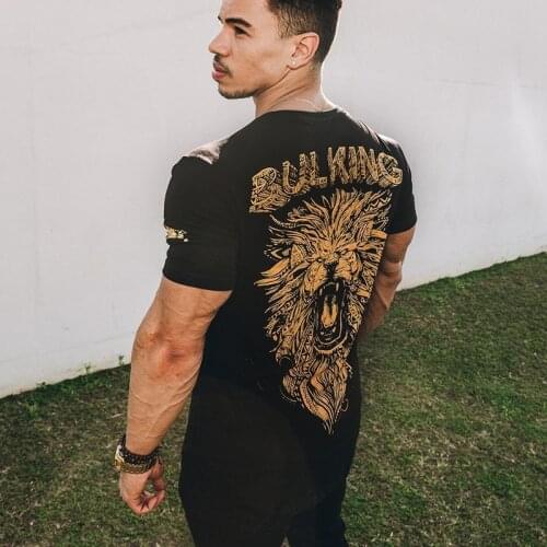 New Fashion Summer Bodybuilding Fitness Mens Short Sleeve T-shirt GymS Shirt Men Muscle Tights brand Fitness T Shirt Tops 2020