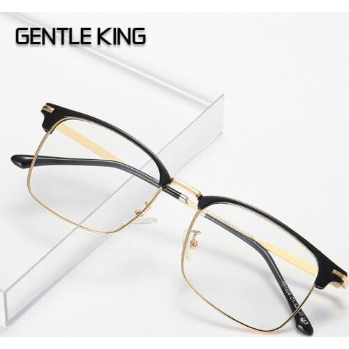 GENTLE KING TR90 Blue Light Blocking Glasses Men Computer Mobile Phone Anti-Blue Light Goggles Fashion Optical Eyeglasses Frame