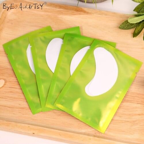 50Pair/Lot Eyepads False Effect Eyelash Mask Hydrating Patches for Eyes Lash Extension Lint Free Gel Patch Sticker Makeup Tools
