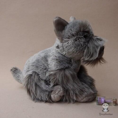 Spuer kawaii Schnauzer Dll plush Animals Toys for children Simulation Dogs Car Home Decoration Gifts