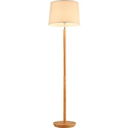 Modern Minimalism Europe Original Wood Linen E27 Floor Lamp for Bedroom Living Room Study AC 80-265V H 160cm 1716