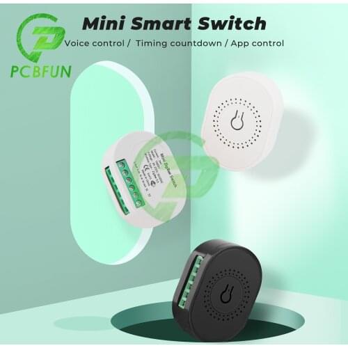 Tuya WiFi Smart Switch Light AC 100-240V 16A Mini 2 Way Module Smart On-off Switch Wireless Breaker for Google Home Alexa