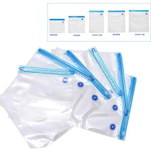 Kitchen Food Vacuum bag 5 Size available Pumping vacuum Sealer bag for Fresh-keeping/Food Storage Reusable bag Vacuum packaging
