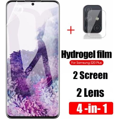 4 in 1 For Samsung Galaxy Note 20 Ultra Screen Protector Soft TPU Hydrogel Film Camera Lens For Samsung S20 Plus S10 S10E Note20