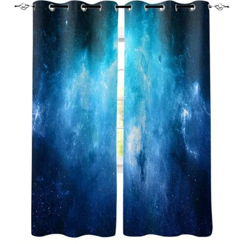 Starry Sky Nebula Curtain for Living Room Kids Room Decoration Bedroom Curtain Window Treatment Drapes