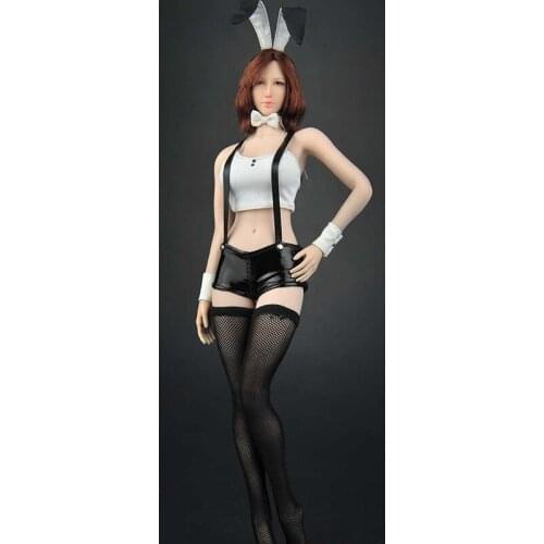 1/6 Scale ZY5029 Cosplay Women Sexy Ultra Vest Clothing Female short dress Bunny Girl Clothes For 12" Action Figure Body DollToy