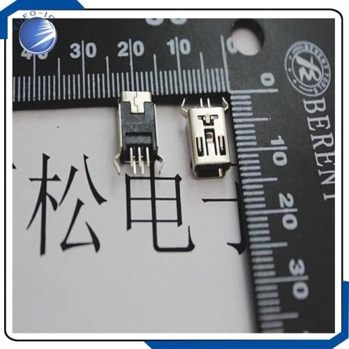 10PCS/LOT Mini 5PF 180 degree USB degrees straight foot Electronics
