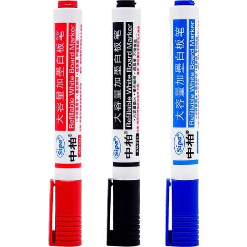 30 PCS Dry Erase Markers, Bulk Pack of Pens Red Black Blue Color with huge capacity Ink, Whiteboard Pens, Refillable pens